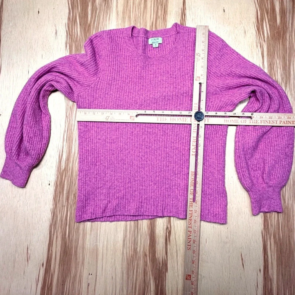 J.Crew Extra-Soft‎ Ribbed Crewneck Sweater Pink Medium